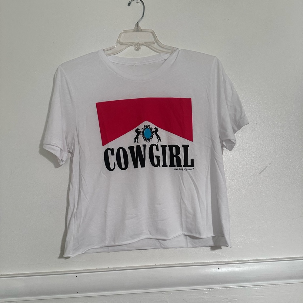 CROPPED COWGIRL LARGE SHIRT